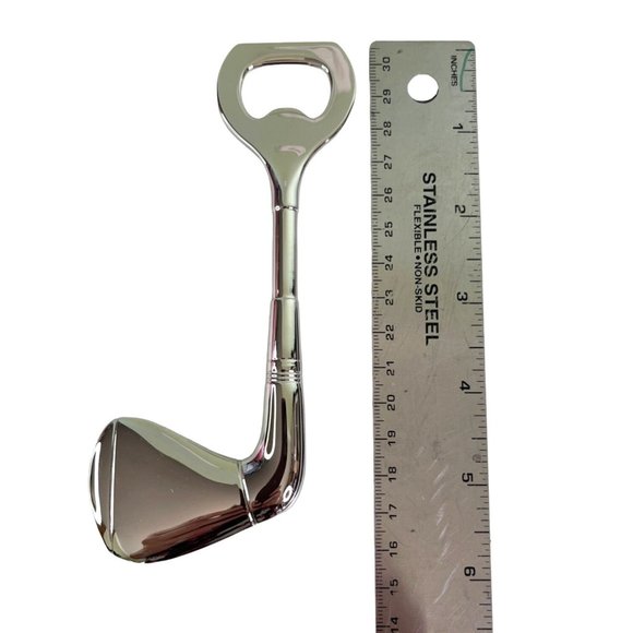 Chrome Golf Club Bottle Opener by Things Remembered 6" NEW NIB - Picture 4 of 4